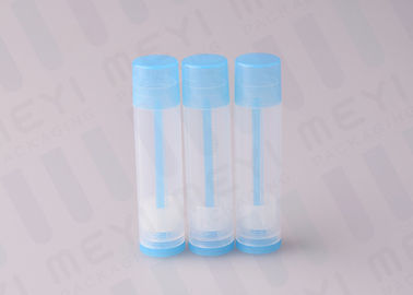 Blue 0.15 OZ PP البلاستيك بلسم الشفاه أنابيب لمستحضرات التجميل / مرهم الجسم / زبدة الجسم